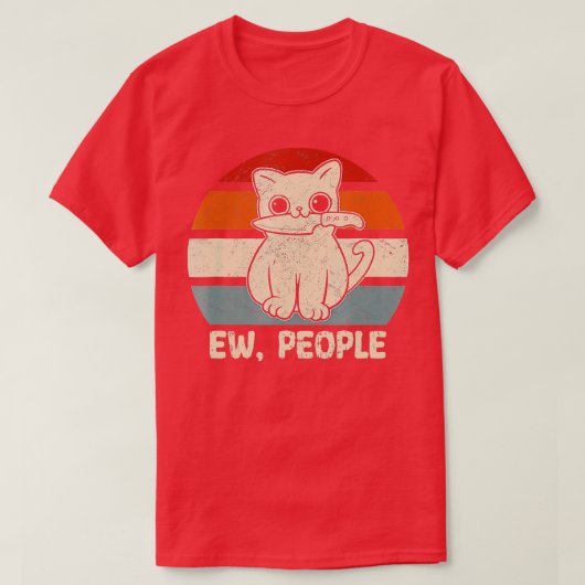 新人猫ナイフニャフ子猫おもしろい猫ママ Tシャツ (デザイン正面)