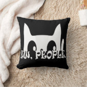 新人白おもしろい猫 クッション (ブランケット)