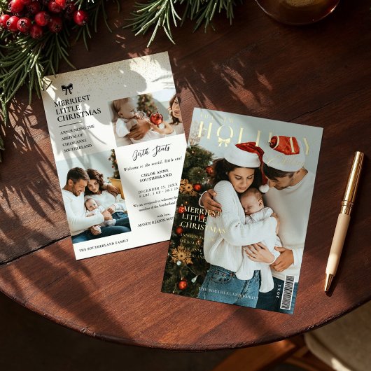 新休日版ベビー誕生発表 箔シーズンカード