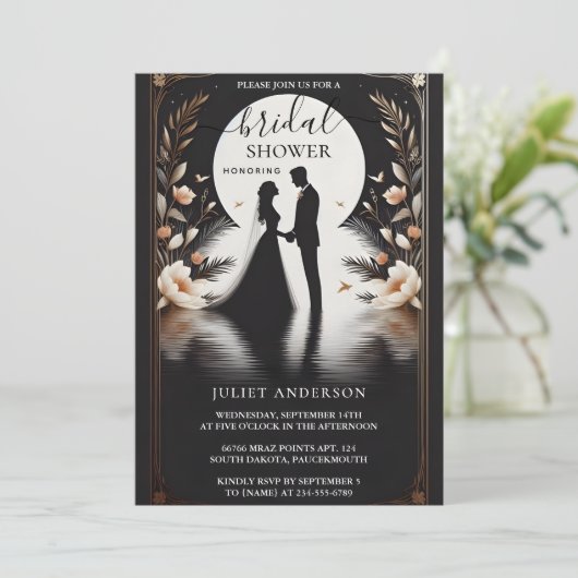 新伝統的婚誓願の更新ブライダルシャワー 招待状 (スタンド正面)