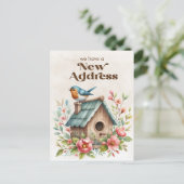 新住所お知らせバードハウス花 案内ポストカード (スタンド正面)