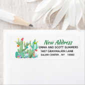 新住所お知らせホリデーサボテン ラベル (インサイチュ)