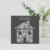 新住所のお知らせ 招待状のデザイン変更可能 案内状 (スタンド正面)