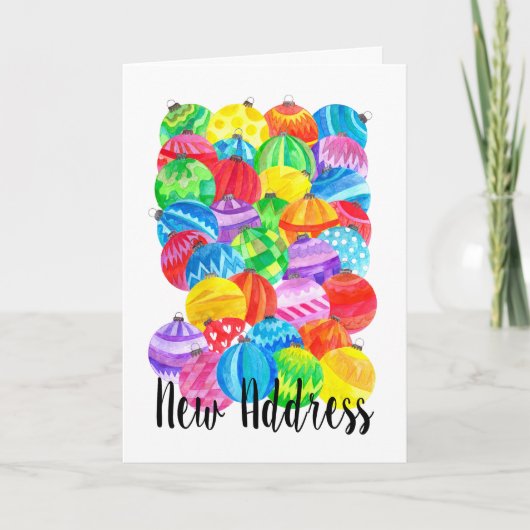 新住所のお知らせ、水彩のボーブル シーズンカード (正面)