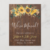 新住所のお知らせ　田園風サンフラワー 案内ポストカード (正面)