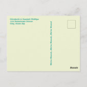 新住所アナウンスメントヴィンテージキャンピングトレーラー ポストカード (裏面)