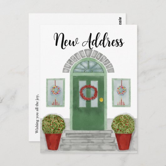 新住所クリスマスホームポストカード ポストカード (正面/裏面)