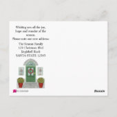 新住所クリスマスホームポストカード ポストカード (裏面)