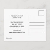 新住所ミニマル白黒事業 案内ポストカード (裏面)