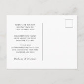 新住所モダン書移転のお知らせ 案内ポストカード (裏面)