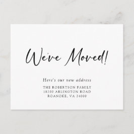 新住所モダン書移転のお知らせ 案内ポストカード