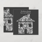 新住所変更のお知らせ 案内状 (正面/裏面)