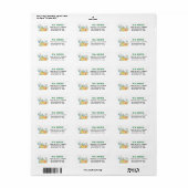 新住所引っ越しアナウンスホリデーカクタス ラベル (フルシート)