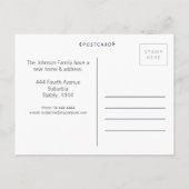 新住所引っ越し住宅写真はがき 案内ポストカード (裏面)