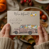 新住所引越し発表秋カボチャ 案内ポストカード