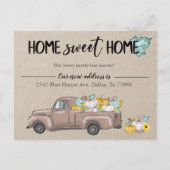 新住所引越し発表秋カボチャ 案内ポストカード (正面)