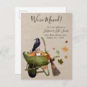 新住所引越し発表秋カボチャ 案内ポストカード (正面/裏面)