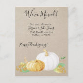 新住所感謝祭カボチャの移動 案内ポストカード (正面)