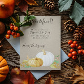 新住所感謝祭カボチャの移動 案内ポストカード