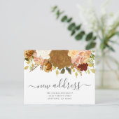 新住所秋のフローラ引越し案内 ポストカード (スタンド正面)