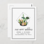 新住所 |多肉質テラリウム ポストカード (正面/裏面)