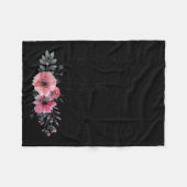 新体制で引退 祖父 面白い孫 おばあちゃん フリースブランケット (正面(横))