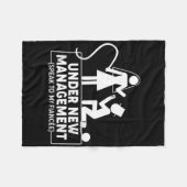 新体制のバチェラーパーティーグッズ 新郎 フリースブランケット (正面(横))