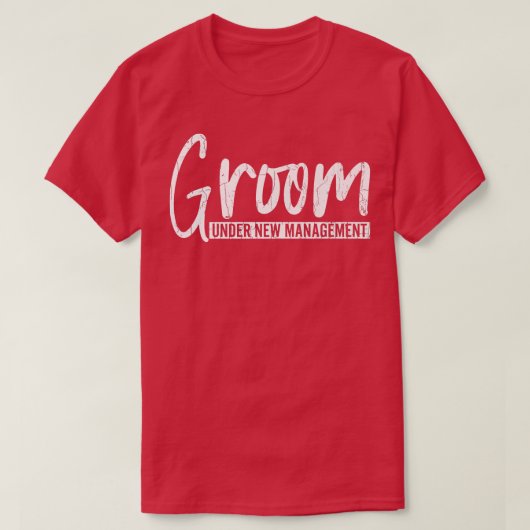 新体制の花婿 楽しい結婚式 結婚 ギフト Tシャツ (デザイン正面)