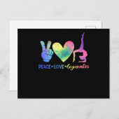 新体操おもしろい平和愛 ポストカード (正面/裏面)