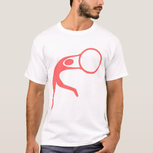 新体操のポーズ - トロピカルピンク Tシャツ