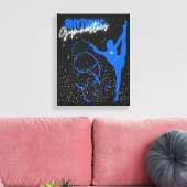 新体操のリボンとスター キャンバスプリント (インサイチュ (リビング))