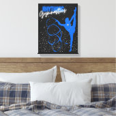 新体操のリボンとスター キャンバスプリント (インサイチュ (寝室))