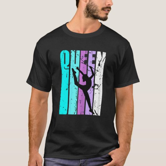 新体操の女子クイーン誕生日 Tシャツ (正面)