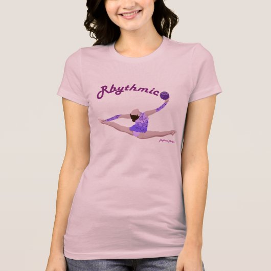 新体操の球の割れた跳躍のティー Tシャツ (正面)