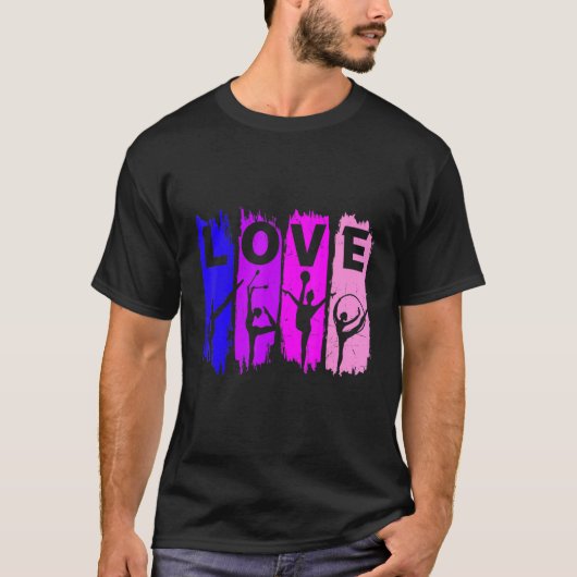 新体操を愛する Tシャツ (正面)