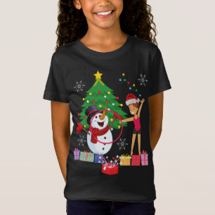 新体操クリスマスお祝い Tシャツ