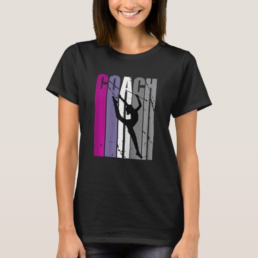 新体操コーチインストラクターコーチ Tシャツ (正面)
