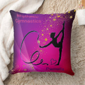 新体操ピンク&パープル金ゴールド星 クッション (ブランケット)