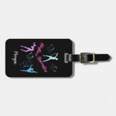 新体操フープ、リボン、ボール ラゲッジタグ (正面横)