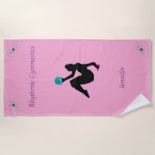 新体操ボールルーチングラム ビーチタオル (正面)