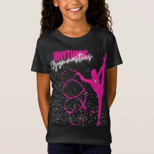 新体操リボンとスターTシャツ Tシャツ (正面)