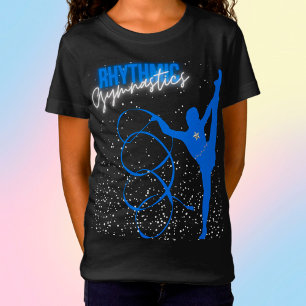 新体操リボンとスターTシャツ Tシャツ