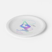 新体操リボン紙プレート- エレガント ペーパープレート (アングル)