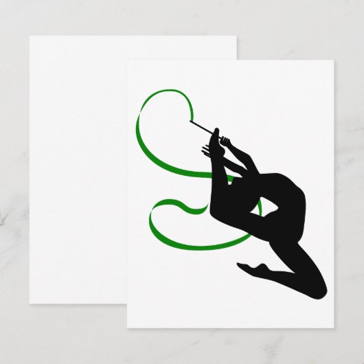 新体操招待状 招待状 (正面/裏面)