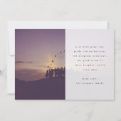 新作はっきりした科卒業生2枚の写真 案内状 (裏面)