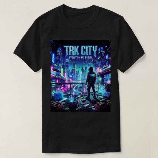 新作サイバーパンクシティ T.R.K Tシャツ (デザイン正面)