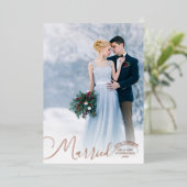 新作スクリプト結婚したリトルクリスマス2写真 箔シーズンカード (立ち正面)