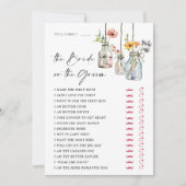 新作マーケットブライダルゲームカード 招待状 (正面)