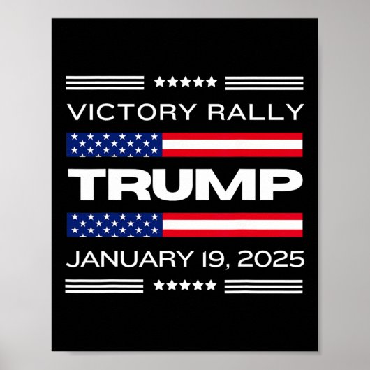 新作!トランプ勝利集会メガ歴史的最後のトランプ ポスター (正面)