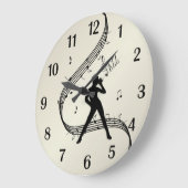 新作??Jazz Dance Golden / ラージ壁時計 (傾斜)